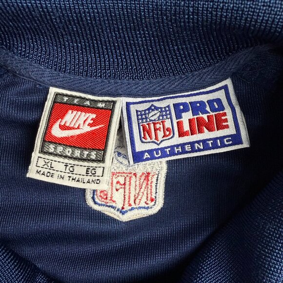 Vintage Dallas Cowboys Polo Shirt Men Extra Large XL Navy Blue Nike Pro Line NFL - Picture 4 of 11